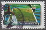 2010 Adhsif 409 oblitr ROND Fte du timbre L'eau