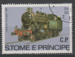 SAO TOME ET PRINCIPE N 726 o Y&T 1982 Locomotive