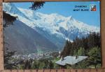 CP 74 Chamonix - la Station et le Mont-Blanc (timbr 1982)