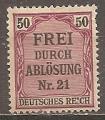 allemagne (empire) - service n 8  neuf/ch - 1903