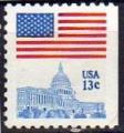 -U.A./U.S.A. 1977 -Drapeau au-dessus du Capitol, Perf 10,75- YT 1157/Sc 1623 **