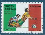 Guine Bissau N487 Coupe du monde de football Italia'90 800p oblitr