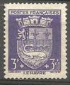 France 1942; Y&T n 561; 3f + 3,5f Le Havre, au profit du secours national