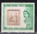 Saint Kitts / 1961 / Centenaire timbre Nevis /  YT n 153 NSG