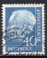 ALLEMAGNE FEDERALE N126 o Y&T 1957 Prsident Thodore Heuss