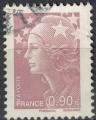 France 2009 Oblitr rond Marianne de Beaujard 0,90 euro vieux rose Y&T 4343 SU