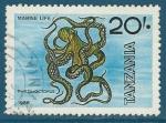 Tanzanie N296 Pieuvre oblitr