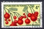 Timbre Rpublique du TCHAD 1969  Obl  N 180  Y&T Fruits 