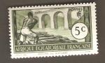France - French Equatorial Africa - Scott 37 mint