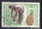 COTE d' IVOIRE 1967 - YT 260 (o) - Cueillette de l'ananas
