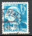 Allemagne Rheno Palatin Yvert N20 oblitr 1948 Karl Max