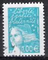 France Luquet 2002; Y&T n 3455; 1 bleu-vert