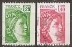 france - n 2103/2104  la paire oblitere - 1980