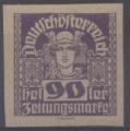 Autriche : timbres pour journaux n 51 x neuf avec trace de charnire 