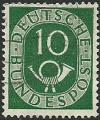 Alemania 1951-52.- Corneta postal. Y&T 14. Scott 675. Michel 128.