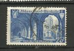 France timbre n 842 oblitr anne 1949 Abbaye de st Wandrille