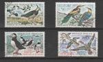France timbre n 1273  1276 ob anne 1960 srie Oiseaux 