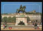 CPM neuve 69 LYON La Statue de Louis XIV et La Basilique de Fourvire  