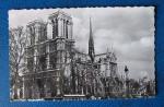 CP 75 Paris - La Cathdrale Notre Dame vue de la rive gauche (timbr 1954)