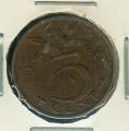Pice Monnaie Pays Bas  5 Cents 1954   pices / monnaies