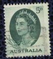 Australie 1963 Oblitr Used Queen Elizabeth II Reine Vert Fonc SU