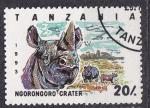 TANZANIE - 1993 - Rhinocros noir - Yvert 1442 oblitr