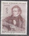 Autriche 1978  Y&T  1419  oblitr   (2)  musique  Schubert