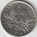 5 Francs Semeuse 1994 DAUPHIN
