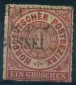 Allemagne, Confdration du Nord : n 4 oblitr anne 1868