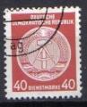 Allemagne  DDR  (RDA) 1954 - timbre de service  - YT S 25 - (fond lign)