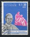 Timbre de l'EQUATEUR  PA  1967  Obl  N 460   Y&T  Personnages Pape Paul VI