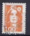 France 1990 - YT 2620 - Marianne du Bicentenaire - de BRIAT 1.00F orange
