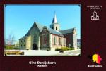 Carte postale, eglises, Churches in Belgium, East Flanders, Kalken, Sint-Denijsk