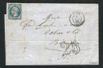 Rare lettre taxée de Lyon pour Bourgoin ( 1853 ) avec un n° 10 Présidence