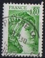 1970 - Sabine de Gandon - 0.80f vert - Oblitr - anne 1977  