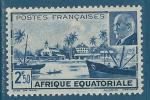 Afrique Equatoriale Franaise N91 Vue de Libreville 2F50 neuf**