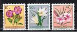 Congo Belge / 1952 / Fleurs / YT n 302+304+306 **