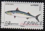 1690 - Srie "poissons" : Maquereau - oblitr - anne 2019