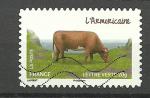 France timbre oblitr anne 2014  Les Vaches, L'Armoricaine