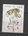 France timbre n 4433 ob anne 2010 Anne Lunaire Chinois : Tigre 