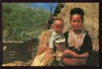 CPSM Thailande CHIANG MAI Thai Meo Hill Tribe Woman carring Her child on the TOP
