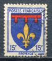 Timbre FRANCE 1943 Obl   N 574  Y&T Armoiries provence