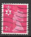 Grande Bretagne Yvert N625 Oblitr 1971 Elisabeth II 2,5P Rose Irlande du Nord