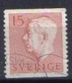 Timbre SUEDE 1957 - YT 419 -  ROI Gustave VI Adolphe