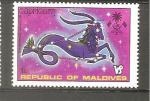 MALDIVES- Anne 1974 - Yvert n 478-    NEUF** Signes du zodiaque : Capricorne