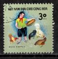 Vietnam du Nord 1970; Y&T n 664, 30 xu, Pour l'enfance, levage volaille