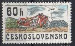 TCHECOSLOVAQUIE N° 2119 o Y&T 1975 Histoire de la construction de motocyclette 