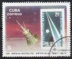 CUBA N 2002 o Y&T 1977 XX e annniversaire du 1er sattelite artificiel (Spoutnik