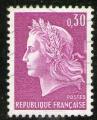 **   FRANCE     30 c   1967   YT - 1536A   " Marianne de Cheffer "  Obl.   **