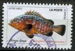 FRANCE 2019 / YT AA 1691  POISSONS / MEROU OBL.RONDE